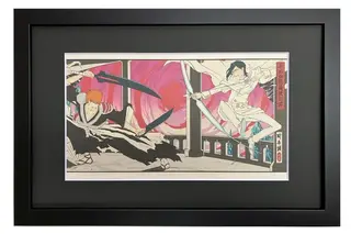「BLEACH 千年血戦篇」一護と雨竜の戦いを“浮世絵”で表現！江戸切子、若狭塗箸、あぶらとり紙など伝統工芸コラボ第2弾登場【8月5日～】 画像