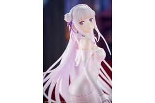 う、美しい…！「リゼロ」エミリアがウェディングドレス姿で立体化！凛とした気品と可憐さを表現 画像