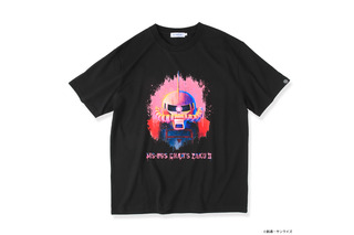 存在感がすごい！ ガンダム、シャアザク、ザクIIをスプレーアート風に表現！「STRICT-G」新シリーズのTシャツ登場 画像