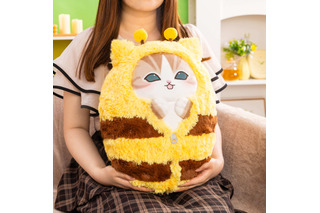 mofusandが蜂に大変身だにゃん!? 全長約45cmのBIGサイズ抱きぬいや、ふわもこぬいも♪ オンラインくじが登場【8月26日11時から】 画像