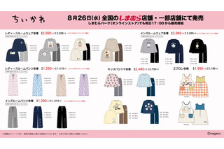 ちいかわ、ハチワレたちと日常を楽しく過ごそう♪ 「ちいかわ」ルームウェアや靴下、タオルにがま口財布まで！「ファッションセンターしまむら」アイテムが登場 画像