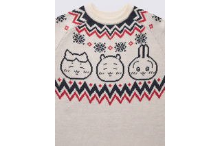 「ちいかわ」モモンガ＆あのこがふわふわ♪ ハチワレたちは冬支度～☆ノルディックセーターなどあったかアパレルがGUに集合 画像
