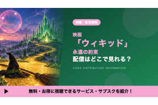 映画「ウィキッド 永遠の約束」の配信はどこで見れる？見放題サービスや吹替声優も紹介 画像