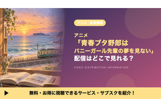 「青春ブタ野郎はバニーガール先輩の夢を見ない」の配信はどこ？TVerの無料配信と見放題サブスクを比較 画像