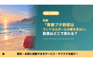 「青春ブタ野郎はランドセルガールの夢を見ない」の配信はどこ？劇場版を見放題で見れるサブスクを比較 画像