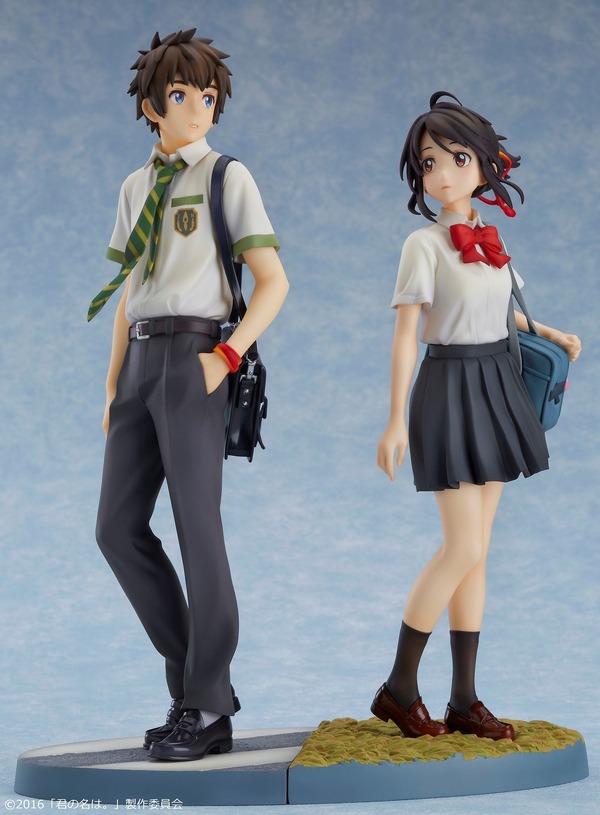 君の名は。」瀧&三葉の1／8スケールフィギュアが登場 キービジュアルを 