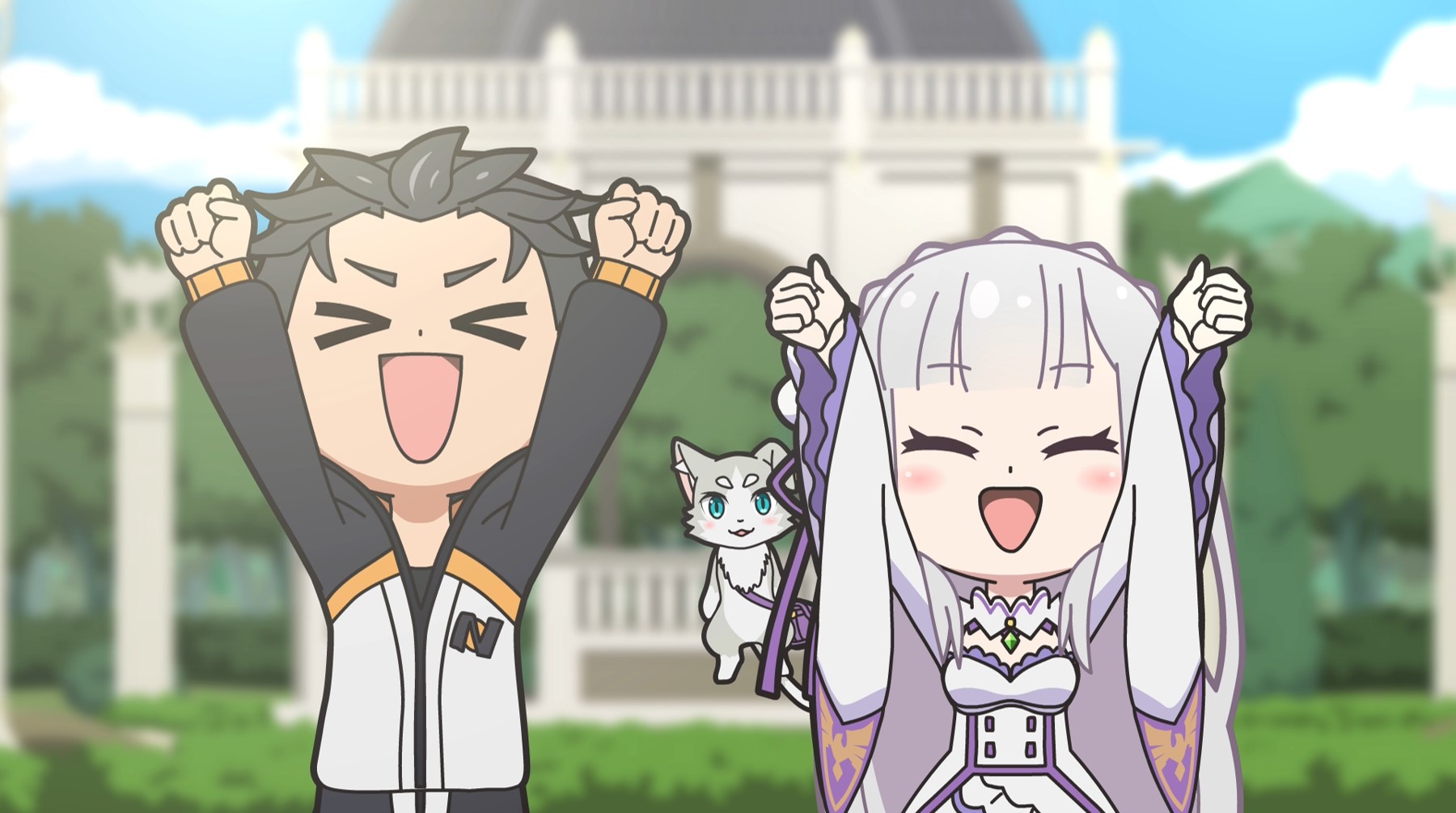 異世界かるてっと」エミリア＆スパルがぷちキャラに！ リレーPV「Re