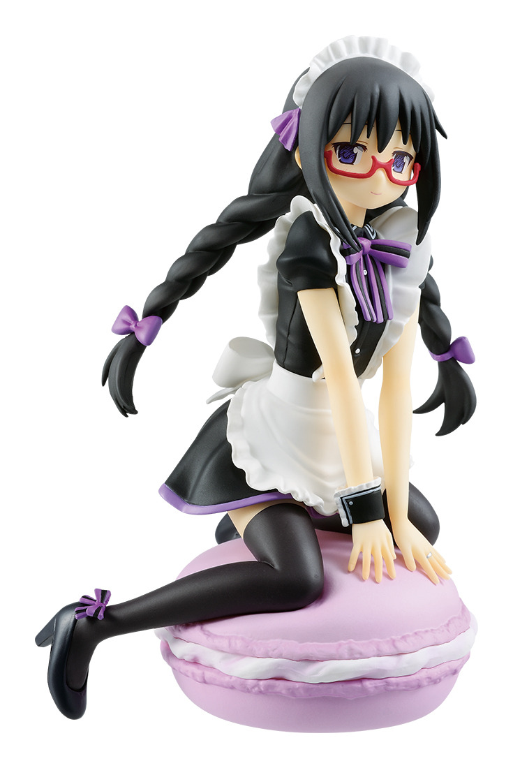 まどか☆マギカ」メイド服姿のほむらがマカロンに乗ってフィギュアくじ 