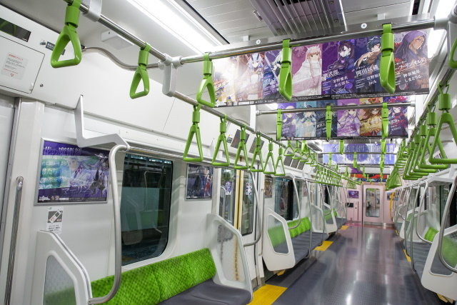 Fgo 8月1日よりjr山手線車両をジャック 4年間の歩み が車内に施される アニメ アニメ