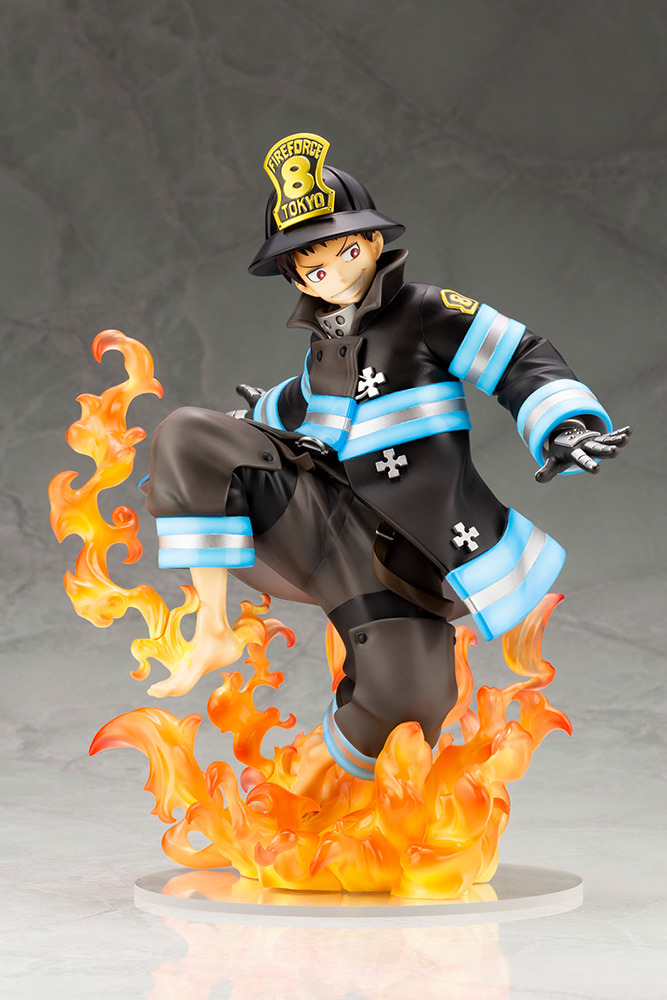 ES/01B-026SSP ヒーローになる男 森羅 日下部 炎炎ノ消防隊 ブラウ 炎炎ノ消防隊」ヒーロー目指す消防官“森羅日下部”が立体化！暗闇で光る