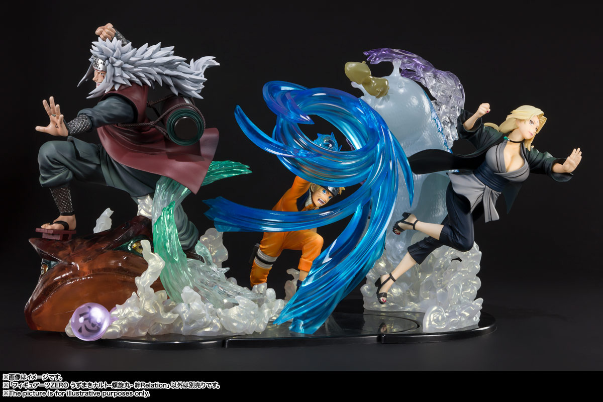 NARUTO」”初めての螺旋丸”を再現！ 綱手＆自来也とセットでフィギュア 