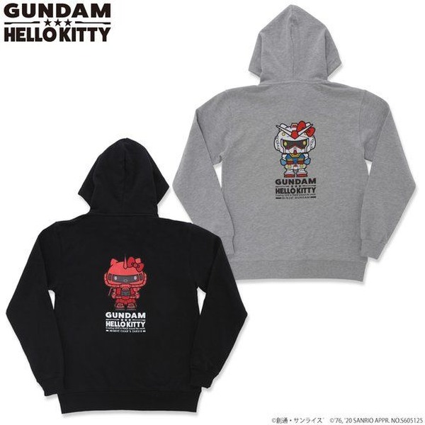 ガンダムVSハローキティ」キティがMSやシャアになりきったアパレル 
