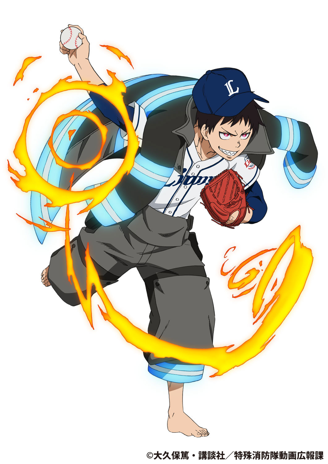 炎炎ノ消防隊」シンラが西武に!?アーサーがロッテへ入団!? パ・リーグ