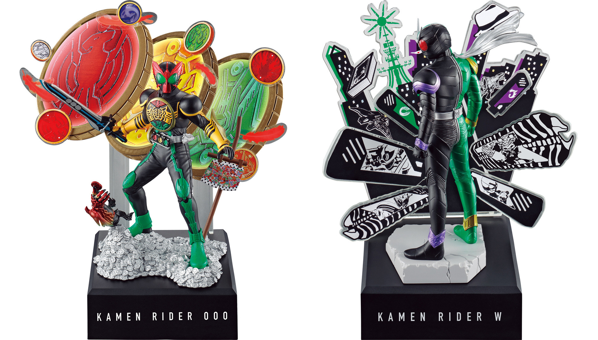 仮面ライダー」“オーズ＆W”放送10周年記念！珠玉のジオラマフィギュア 