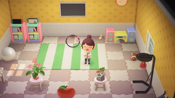 あつまれ どうぶつの森」でトレーニング！ リングフィット部屋を作って