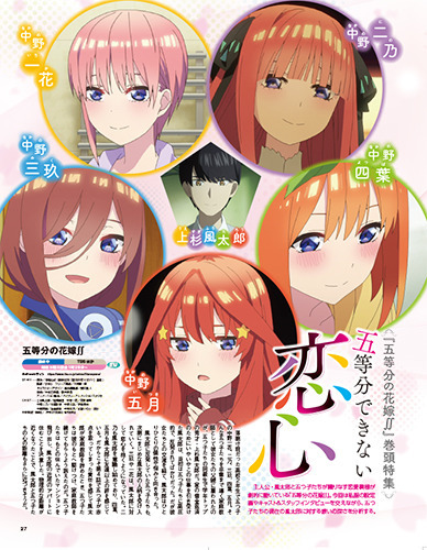 五等分の花嫁∬」五つ子と風太郎の「物理的距離」が近づいている現状を