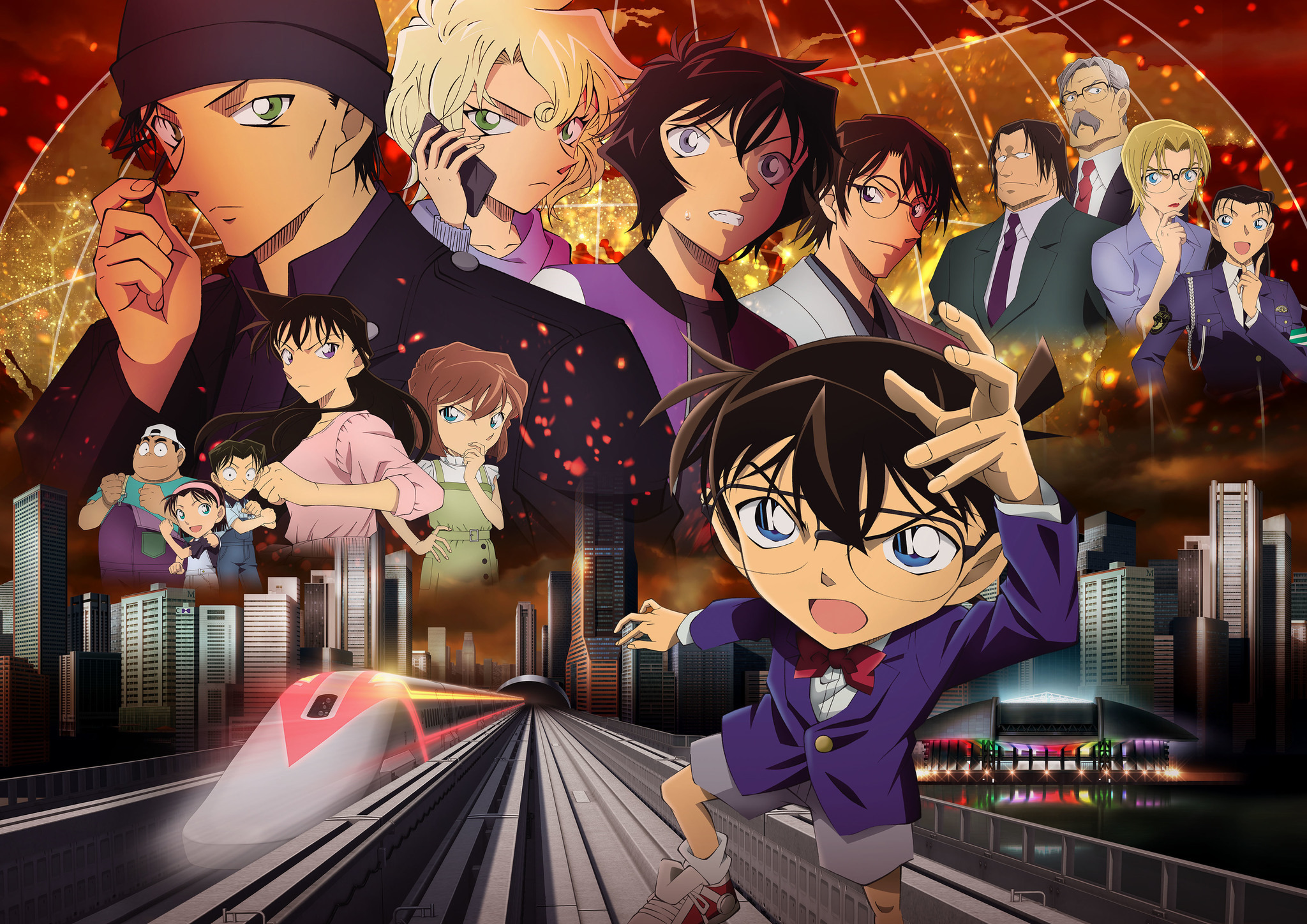 名探偵コナン 緋色の弾丸」全世界同時公開決定！各国の新一＆コナンが