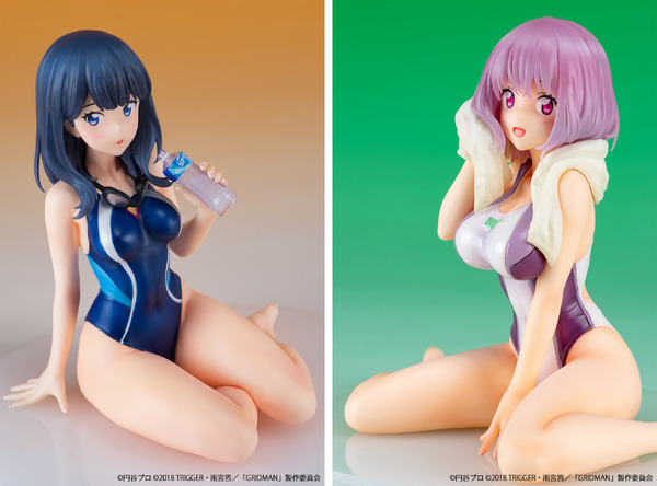 SSSS.GRIDMAN」宝多六花＆新条アカネ、“競泳水着”フィギュア再販 