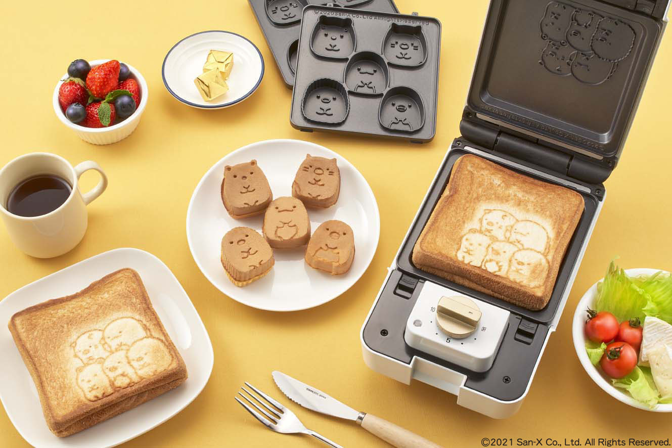 すみっコぐらし 焼き上がりが可愛い ホットサンドとワッフルが作れるマルチサンドメーカー再販決定 アニメ アニメ