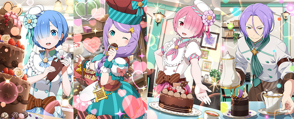 リゼロ」スバル、ラム、レム、アナスタシアたちがスイーツバトル