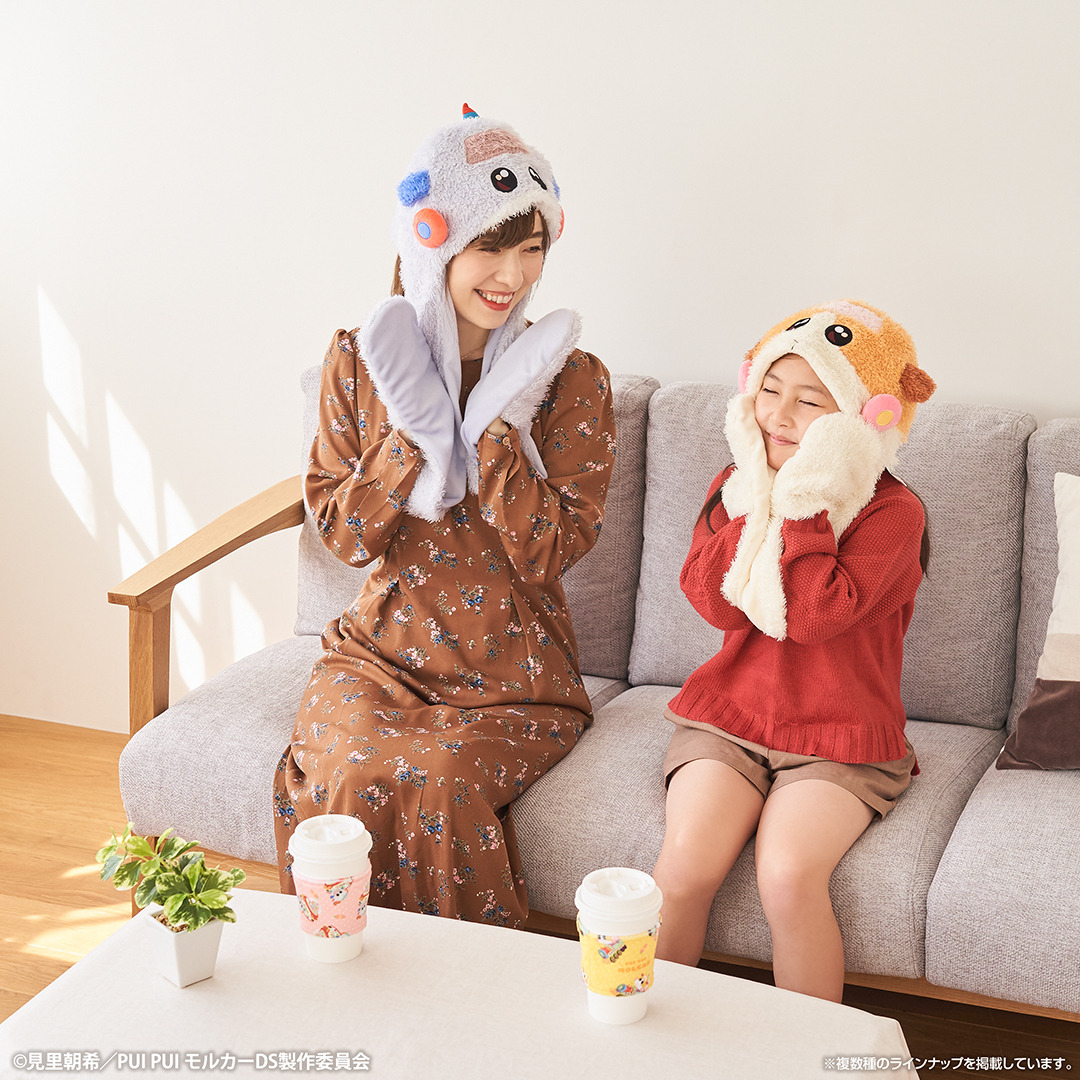 PUI PUI モルカー」ぬいぐるみマフラー、ブランケットで冬もぬくぬく