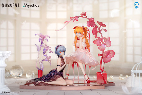 エヴァンゲリオン」アスカ＆レイが華やかなドレス姿でフィギュア化 