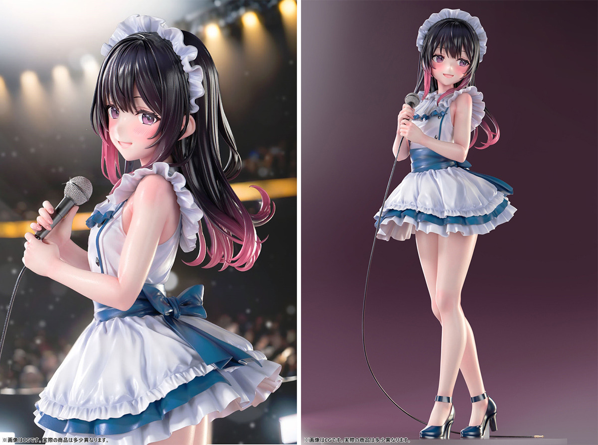 メイドアイドル”のキラキラ笑顔、フリルたっぷり衣装から伸びる美脚に