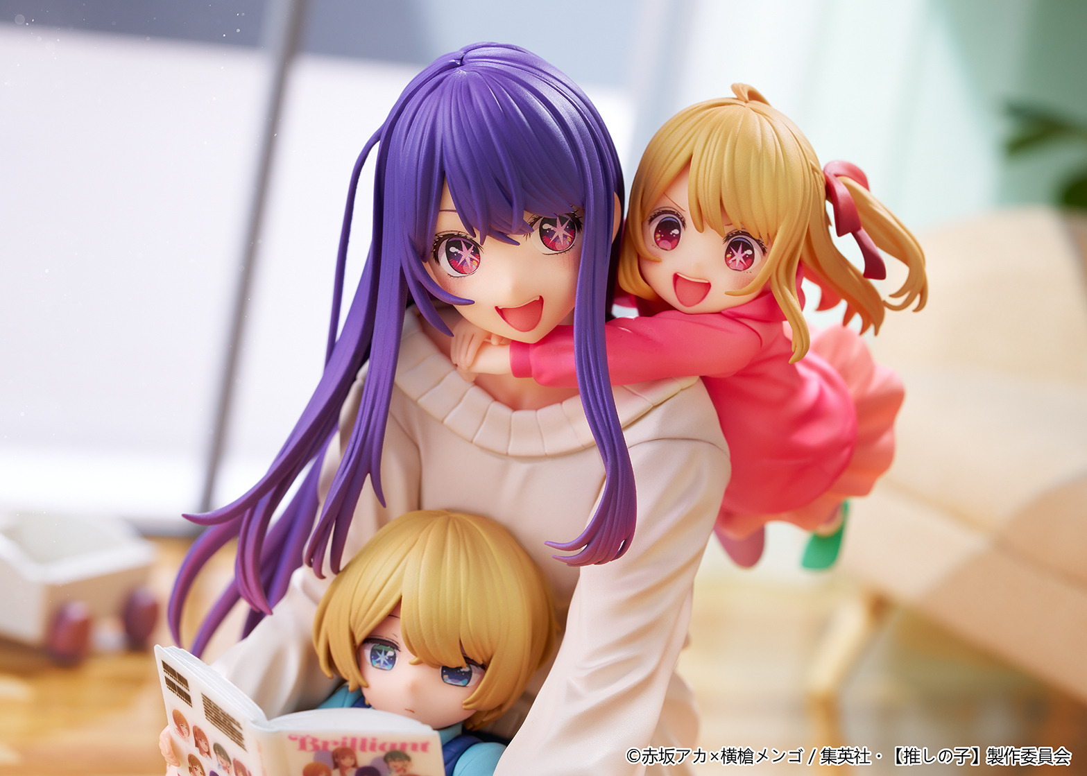 推しの子】“うちの子、きゃわ～” アイ＆アクア＆ルビーの親子 