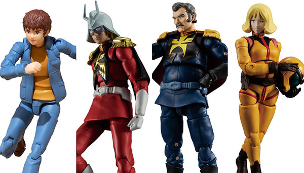 ガンダム」アムロ、シャア、ランバ・ラル、セイラが可動フィギュア化 
