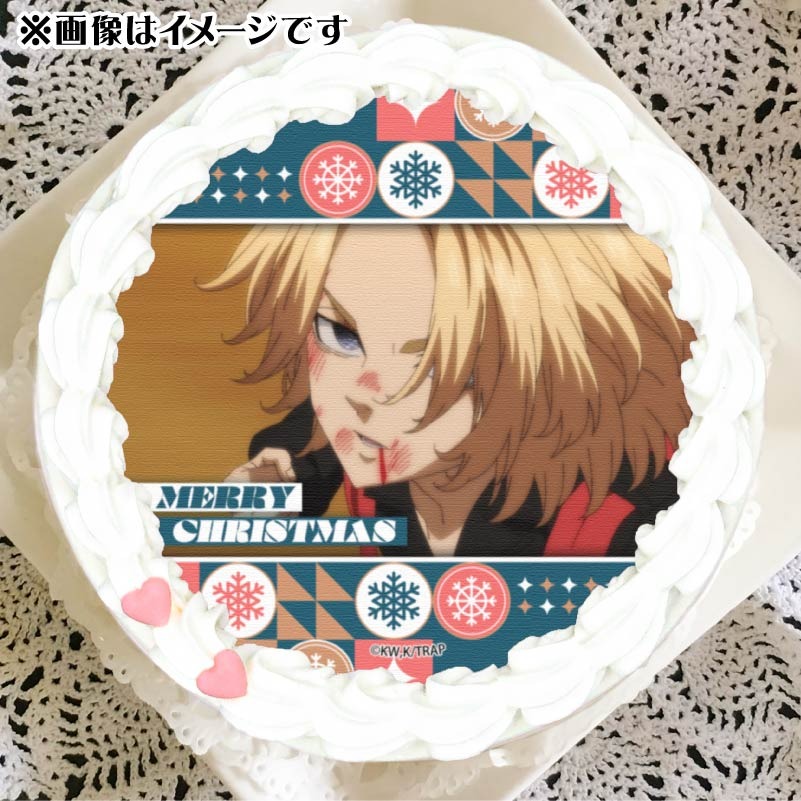 東京リベンジャーズ　乾青宗　九井一　プリロールケーキ　特典　缶バッジ　クリスマス 公式】東京リベンジャーズ ケーキ・マカロン・カップケーキ