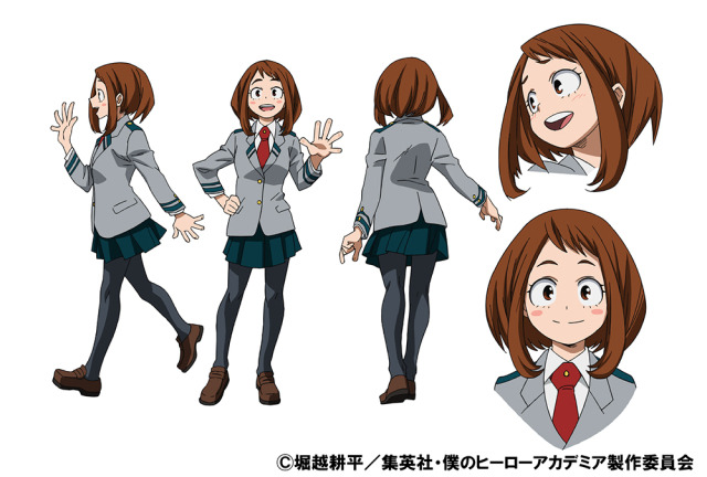 僕のヒーローアカデミア」 麗日お茶子／飯田天哉のキャラクター 