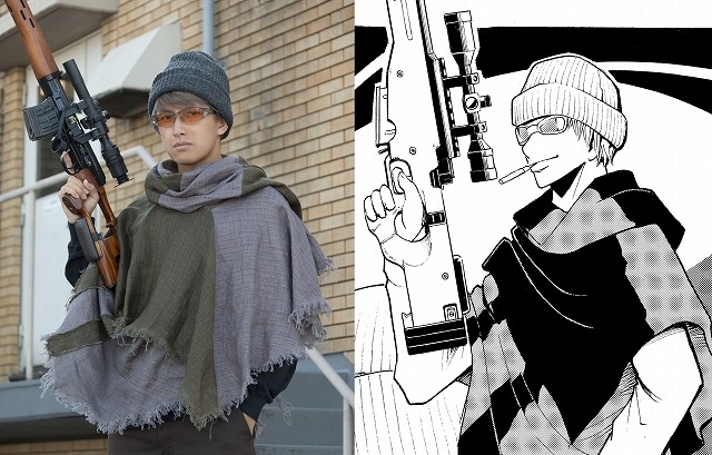 実写映画 暗殺教室 卒業編 レッドアイ役に阿部力 ニット帽とライフル銃を身に着けた姿 アニメ アニメ