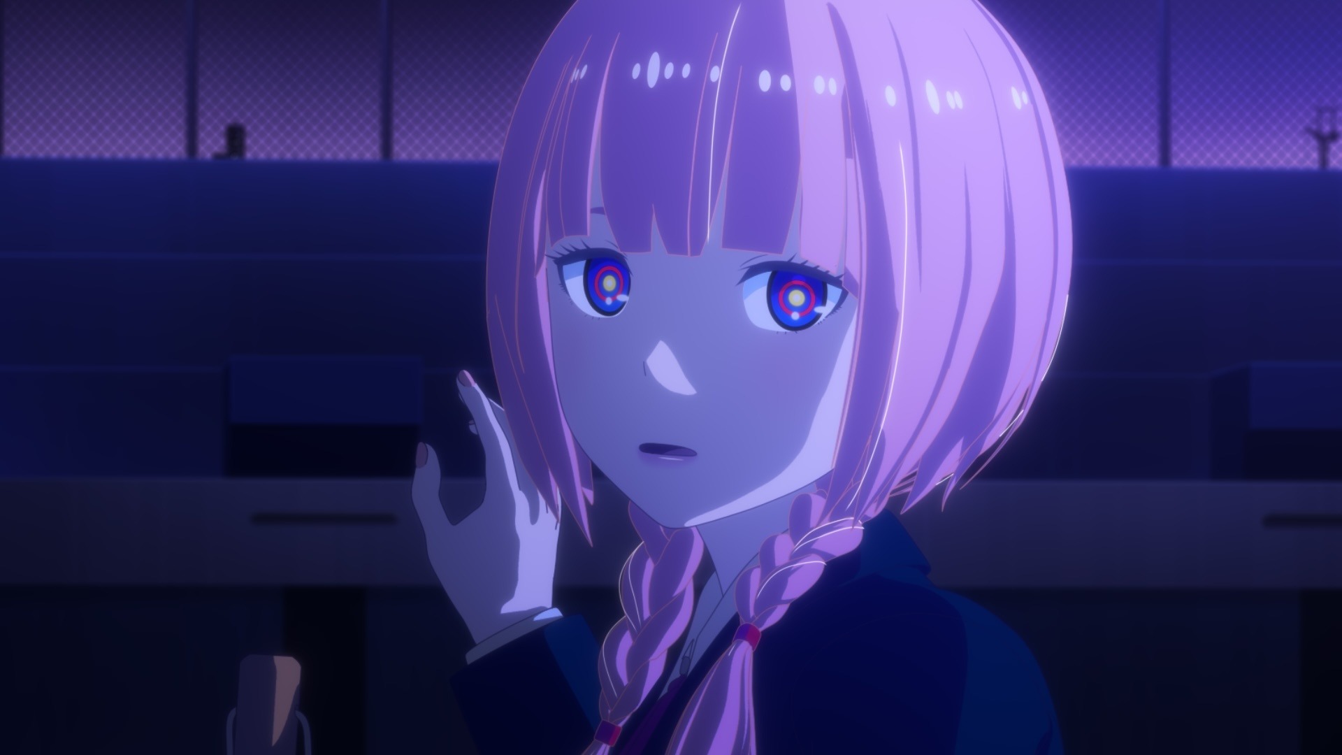 夏アニメ「神椿市建設中。」夜河世界が未来を察知