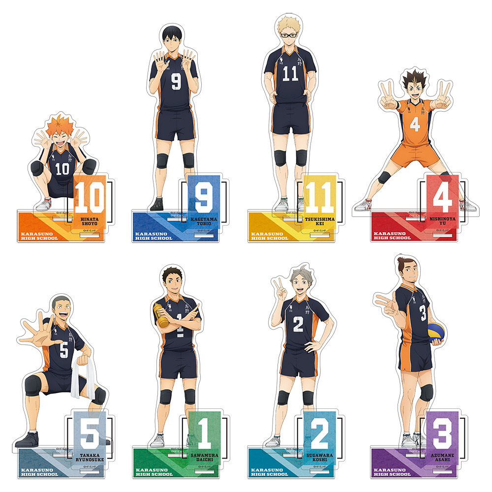 ハイキュー グッズ まとめ 烏野 ハイキュー!!」日向や影山たち烏野メンバーが背番号を表現♪個性