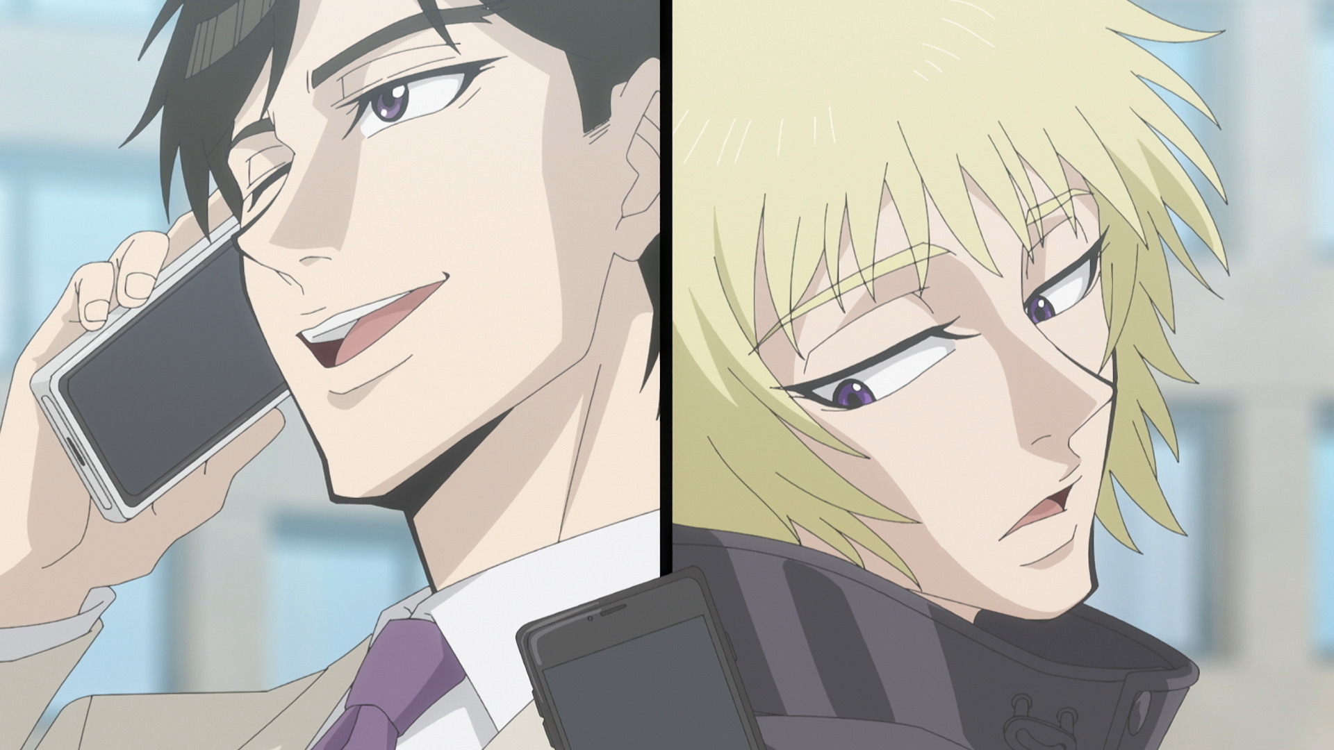 秋アニメ「忍者と極道」意気投合した忍者（CV.小林千晃）と極道（CV