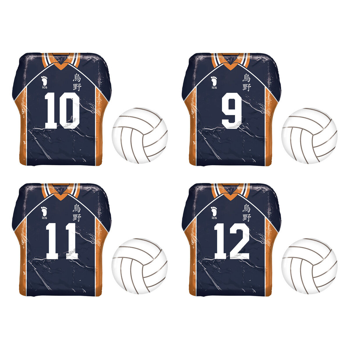 ハイキュー!!」鳥野高校ウェア＆バレーボールのアルミ巻きチョコが登場