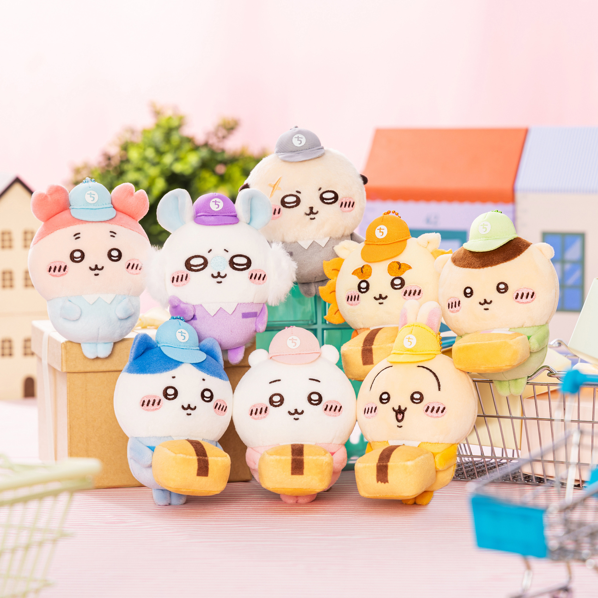 ちいかわ　カフェの店員さん　マスコット　ちいかわ　ハチワレ　うさぎ　3点セット ちいかわ」こんなんさァッッ絶対欲しいじゃん♪ ハチワレ、うさぎが