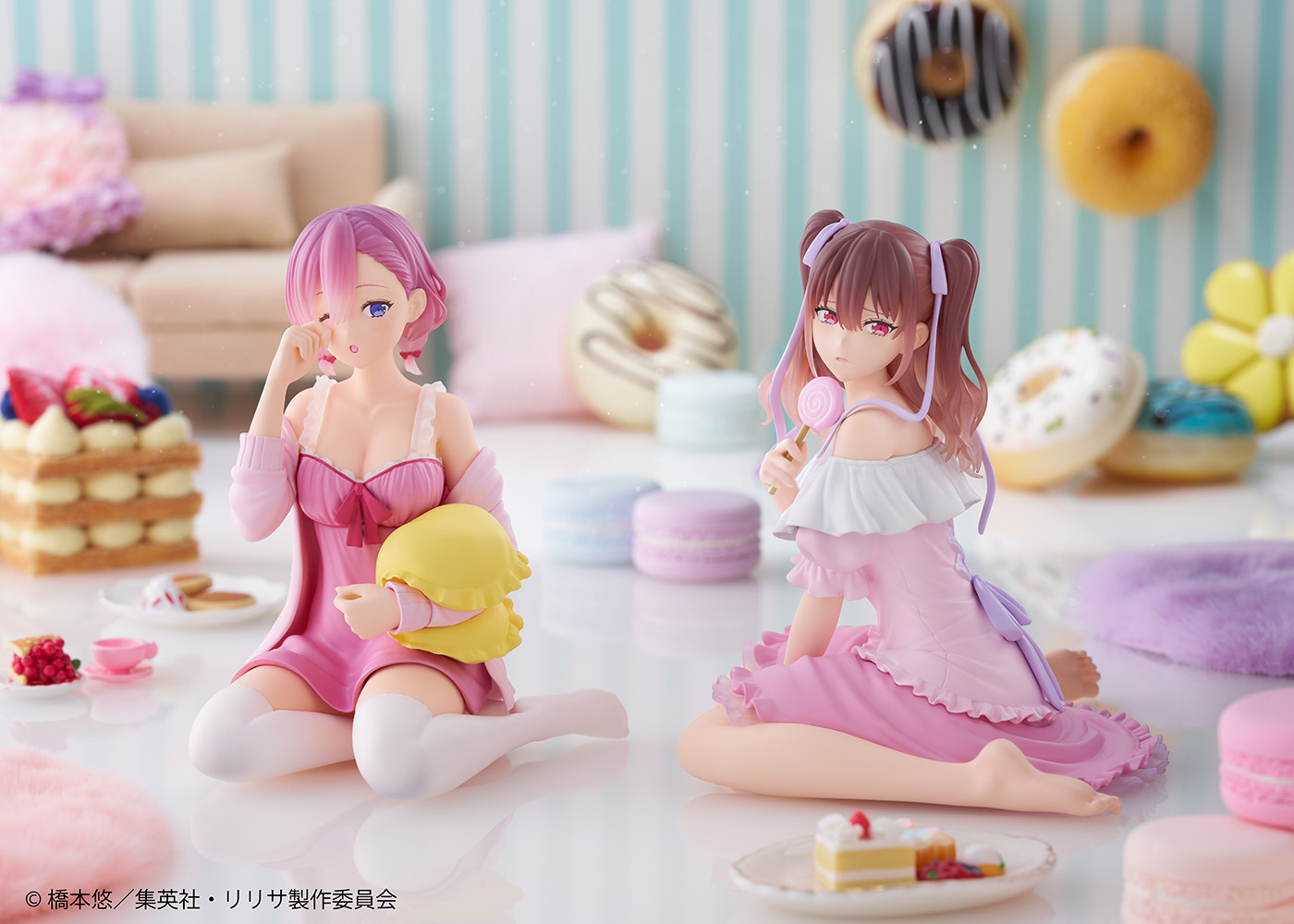 2.5次元の誘惑」リリサ・美花莉・ノノア・アリアがネグリジェ姿に