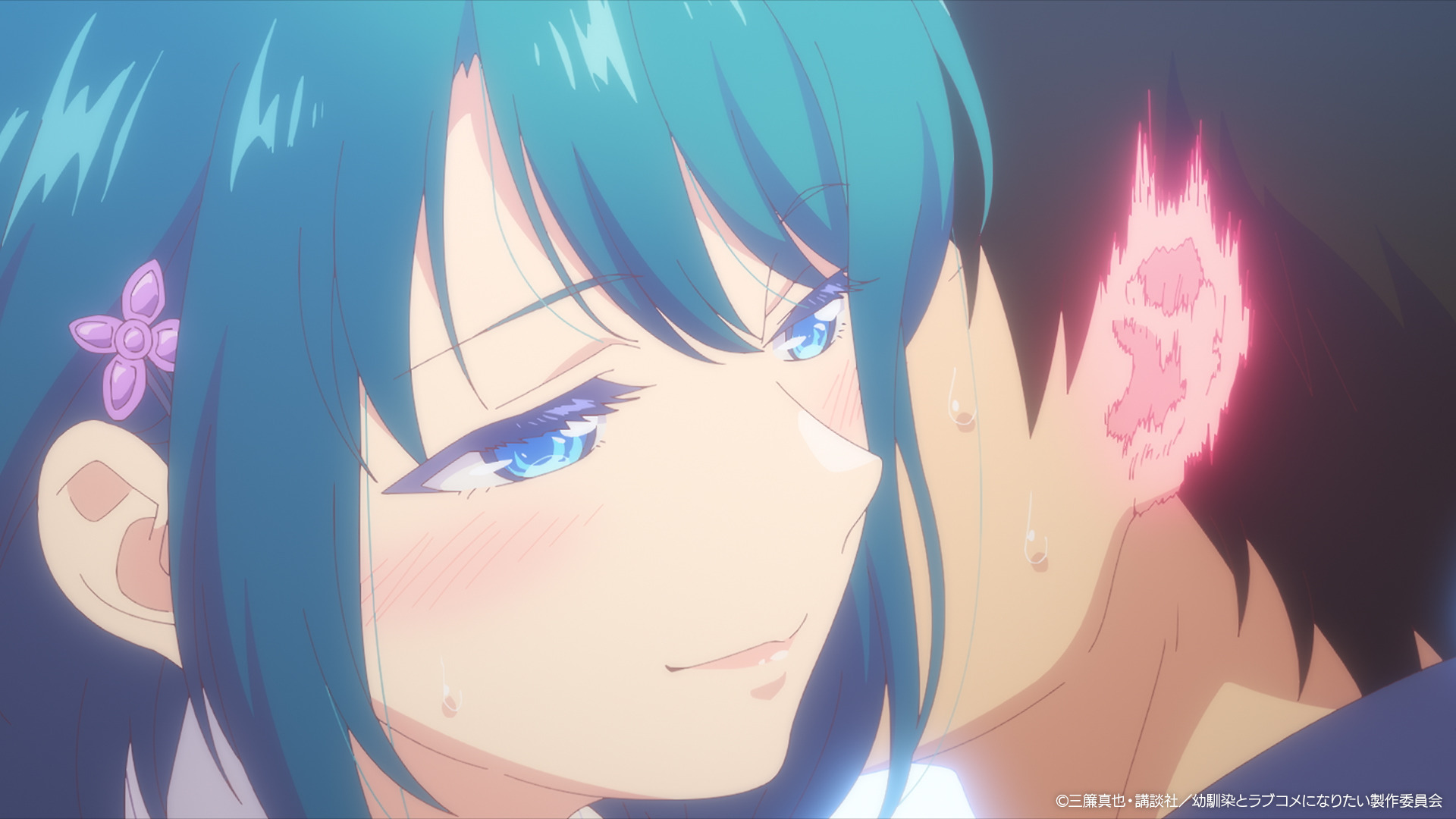 冬アニメ「幼馴染とはラブコメにならない」身体が密着する距離に