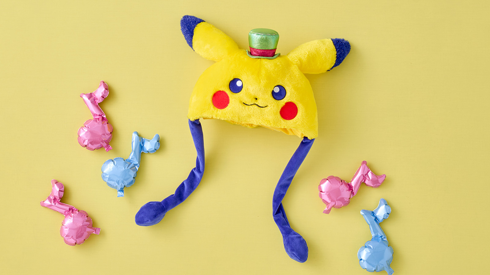新品未使用 USJ ピカチュウ かぶりもの ぬいぐるみ キャップ ユニバ 2個 ポケモン - USJ ピカチュウ ぬいぐるみ キャップ ハット ユニバ かぶり