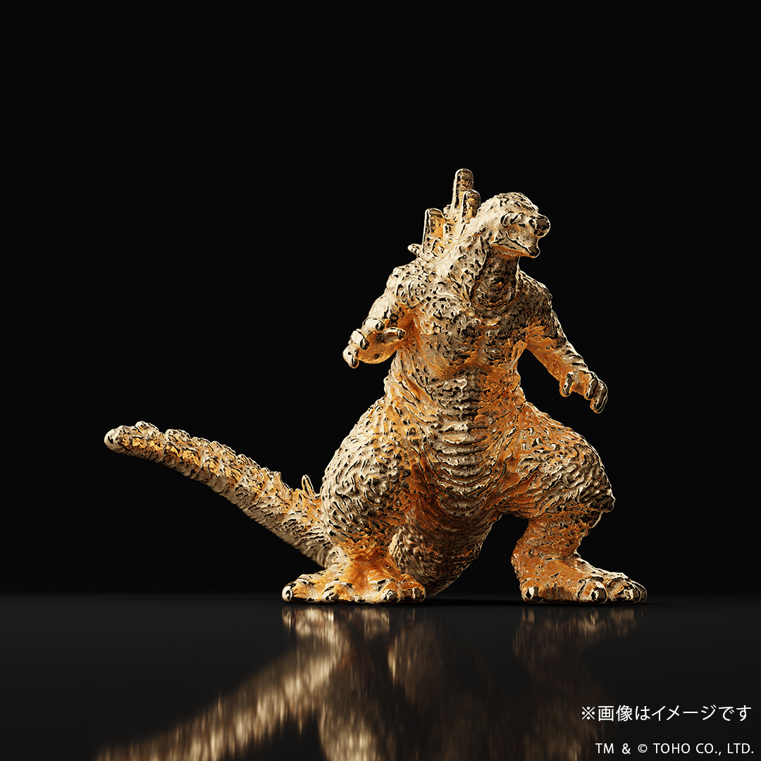 100体限定純金ゴジラ−1.0 ゴジラ-1.0」金のゴジラは限定100体！全身が金だから存在感抜群のミニ