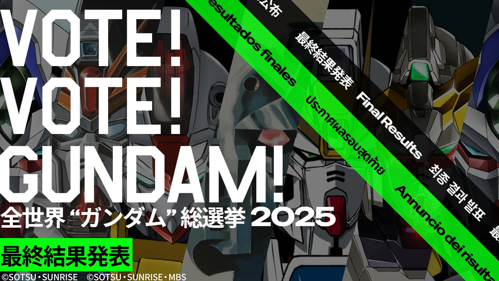 全世界“ガンダム”総選挙2025」最終結果発表！1位 νガンダム、2位