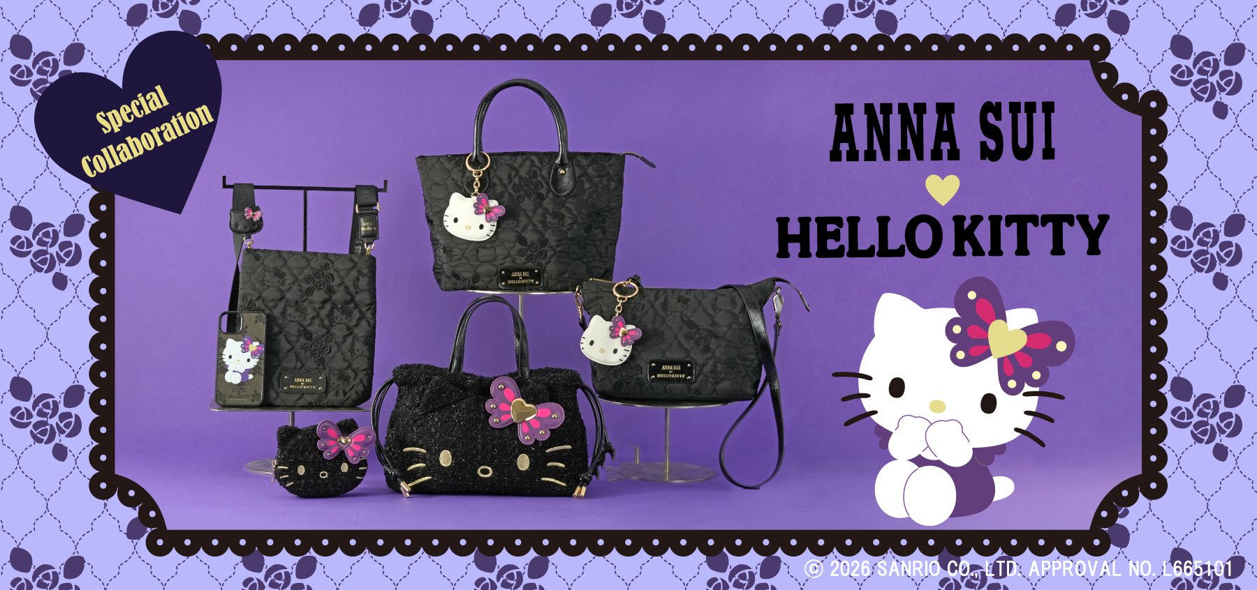 HELLO KITTY×ANNA SUI再び―“大人にこそ持ってほしい”甘さのある上品な