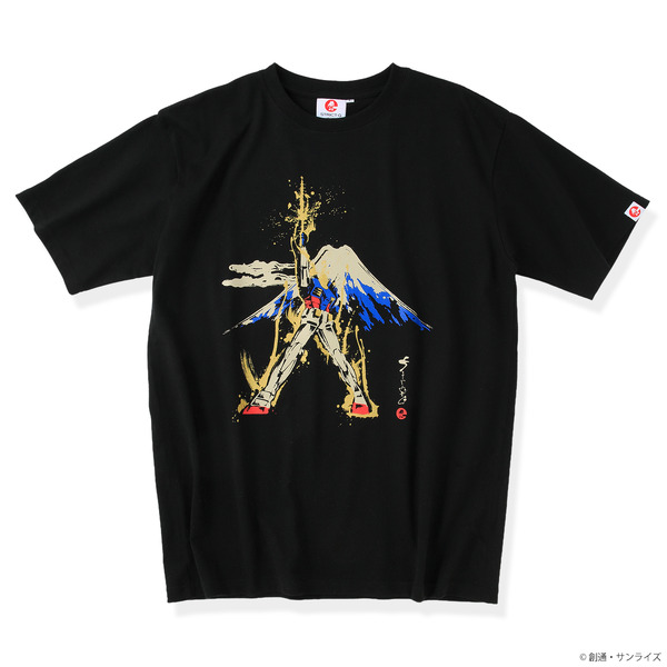 ガンダム」富士山をバックにラストシューテイング―！ 筆絵タッチの静岡