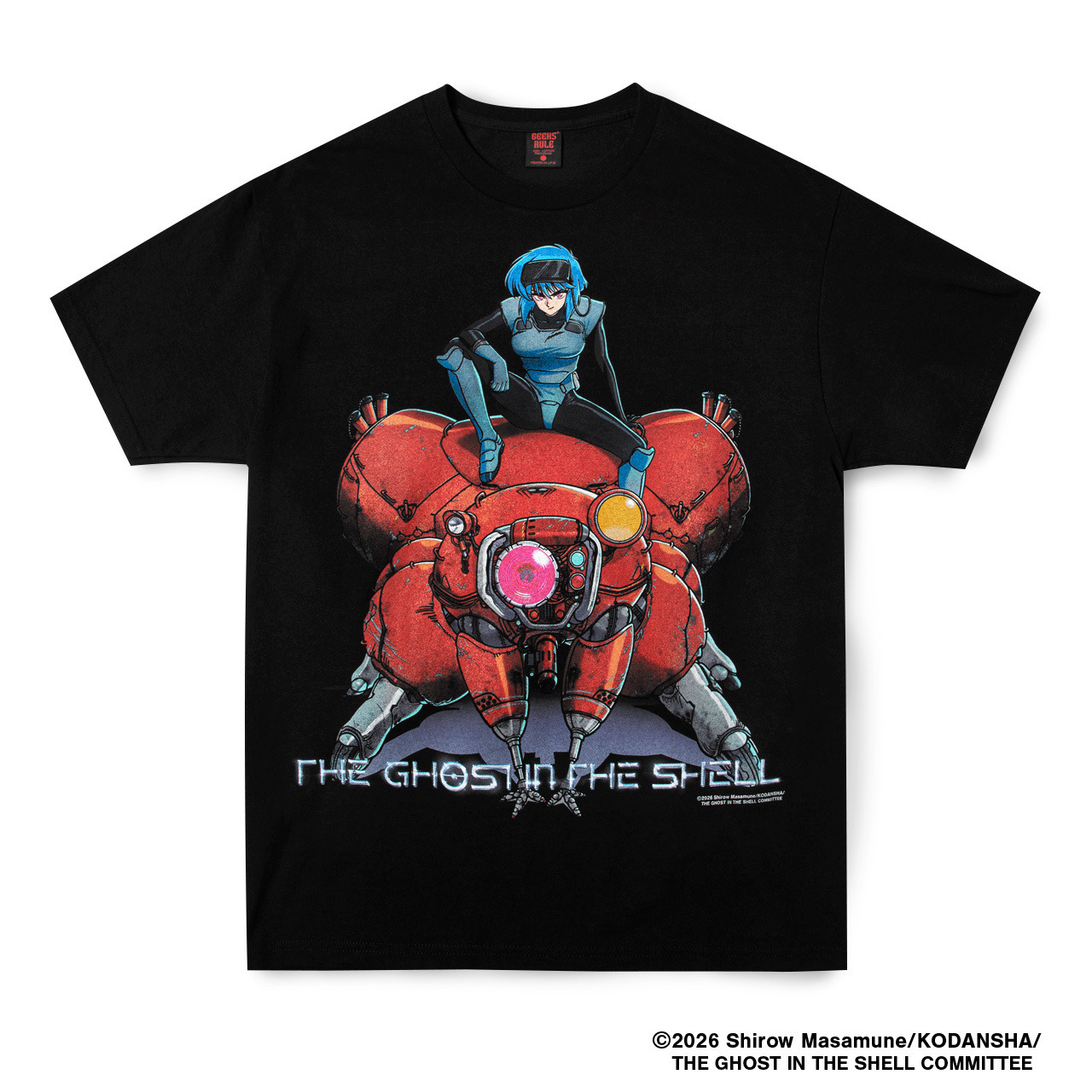攻殻機動隊」新作アニメのTシャツや、メタリックボトルほか新グッズが
