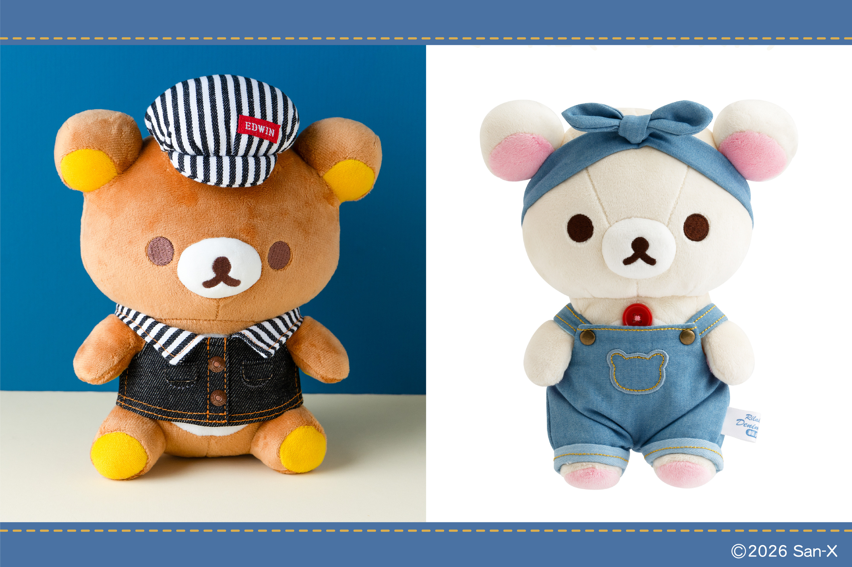 リラックマ＆すみっコぐらし×EDWINコラボも♪ デニムな雑貨、刺繍