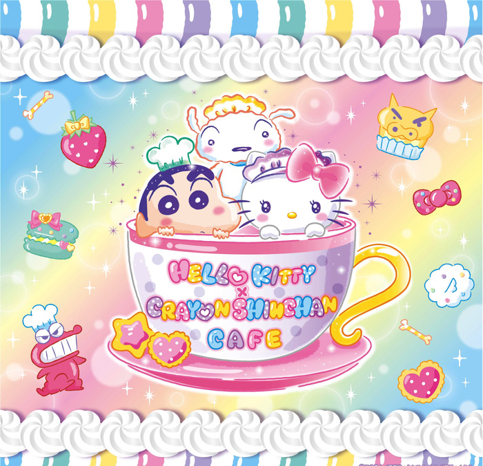 クレヨンしんちゃん ハローキティ コラボカフェ開催 ポップ キュートなメニュー グッズに注目 アニメ アニメ