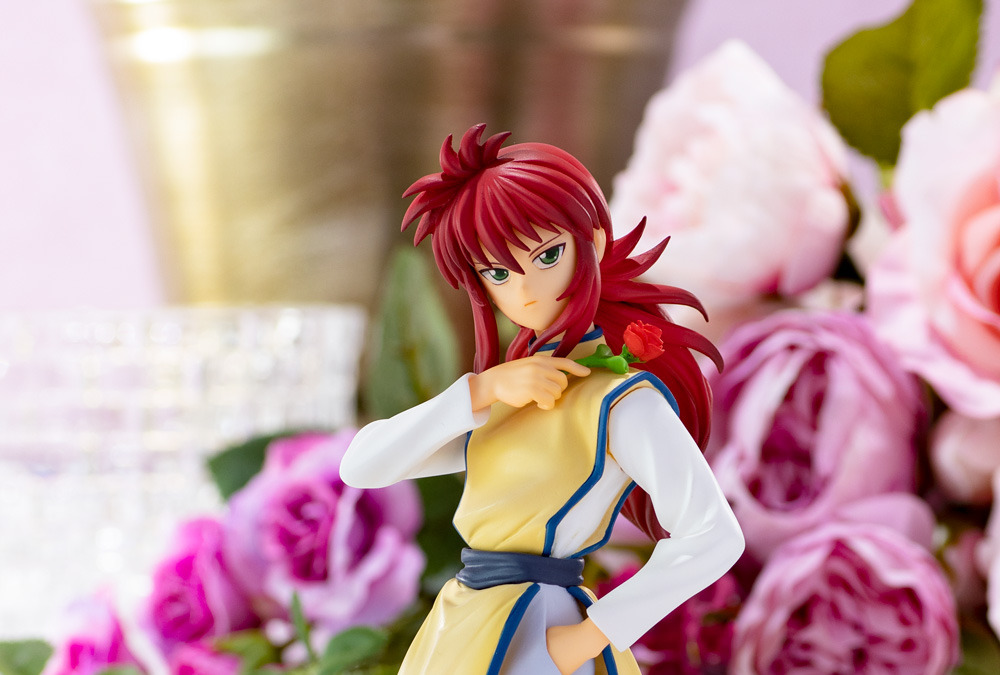 幽 遊 白書 蔵馬が薔薇を持った凛々しい姿で立体化 皮肉だね 悪党の血の方がきれいな花が咲く アニメ アニメ