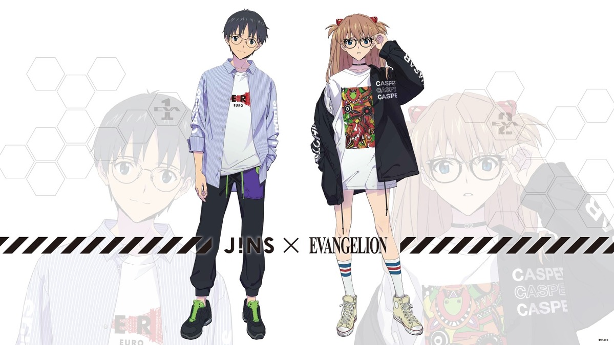 エヴァンゲリオン Jins コラボメガネ第3弾登場 初号機 2号機をイメージした3アイテム アニメ アニメ