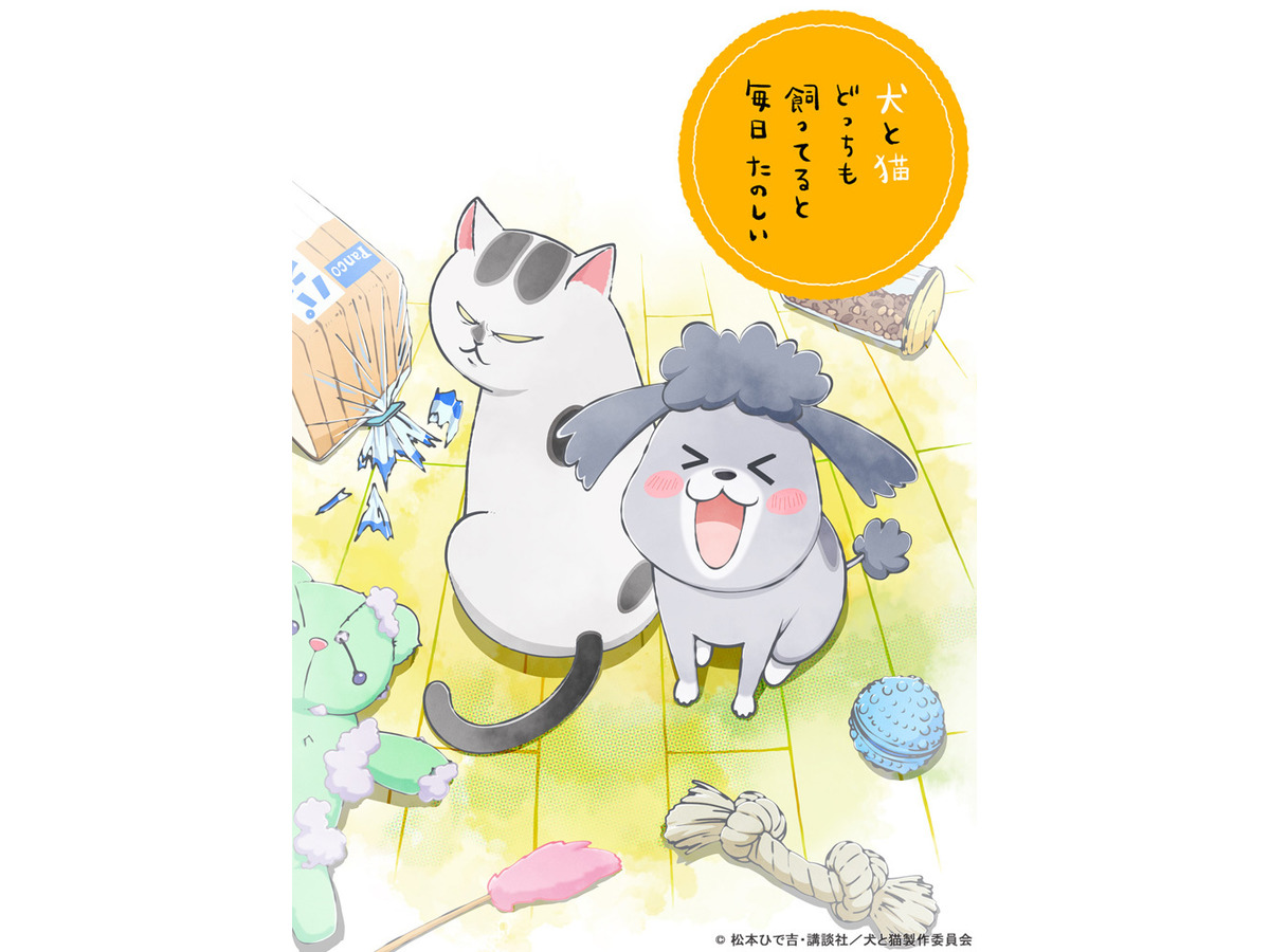 犬と猫どっちも飼ってると毎日たのしい 花澤香菜 杉田智和ら出演でショートアニメ化 年秋 アニメ アニメ
